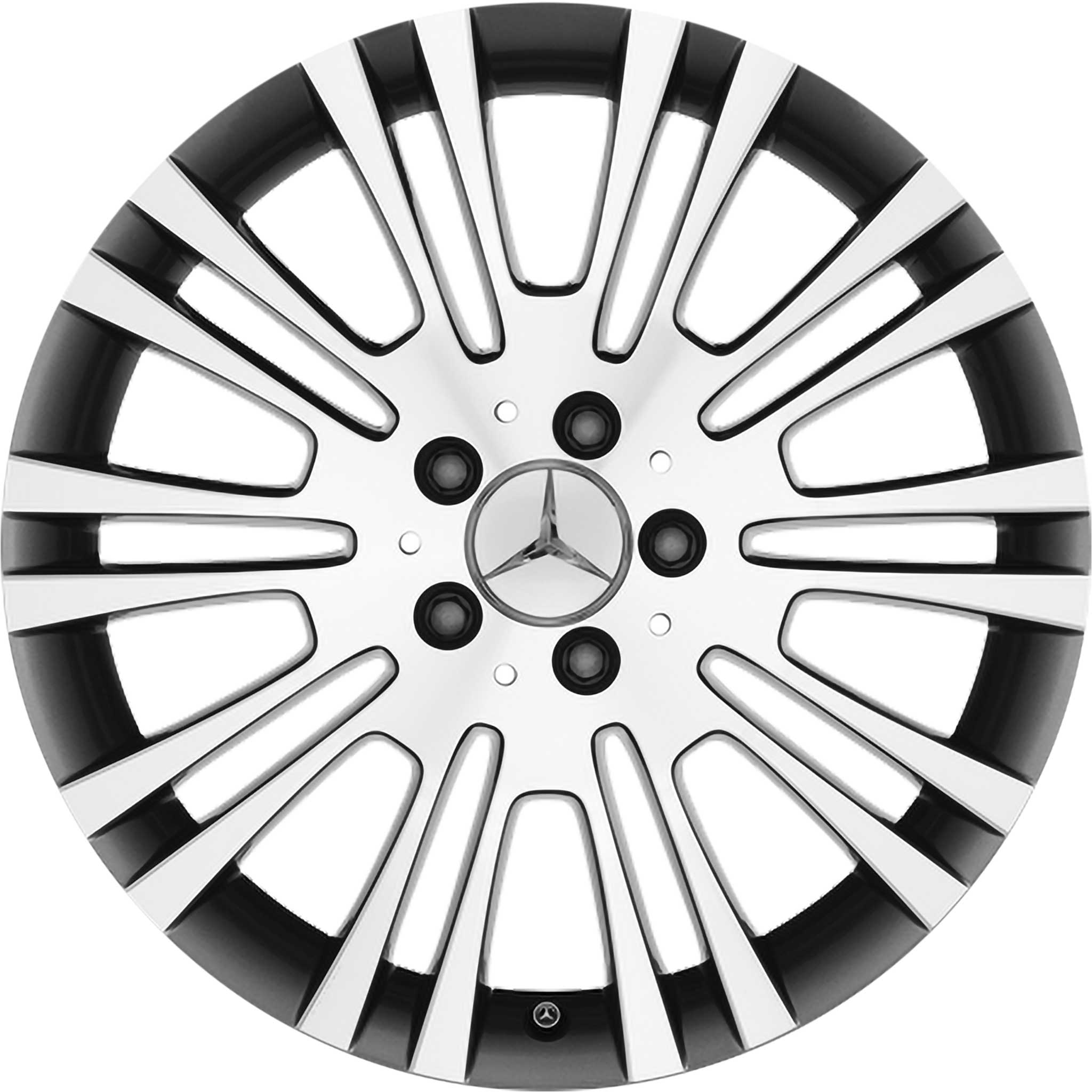 Mercedes 10 Twin Spoke [639-18] Himalaya Grey with High Sheen Alloy Wheel Product Image #1