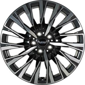 19" Mini 988 Eternal Spoke Midnight Grey with Bright Turned alloy wheel