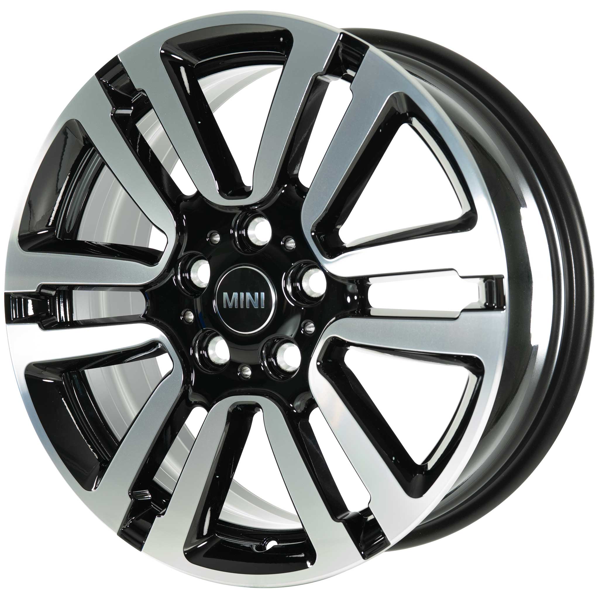 Mini 497 Seven Spoke Black with Bright Turned Alloy Wheel Product Image #2