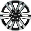 Mini 497 Seven Spoke Black with Bright Turned Wheel Img 1