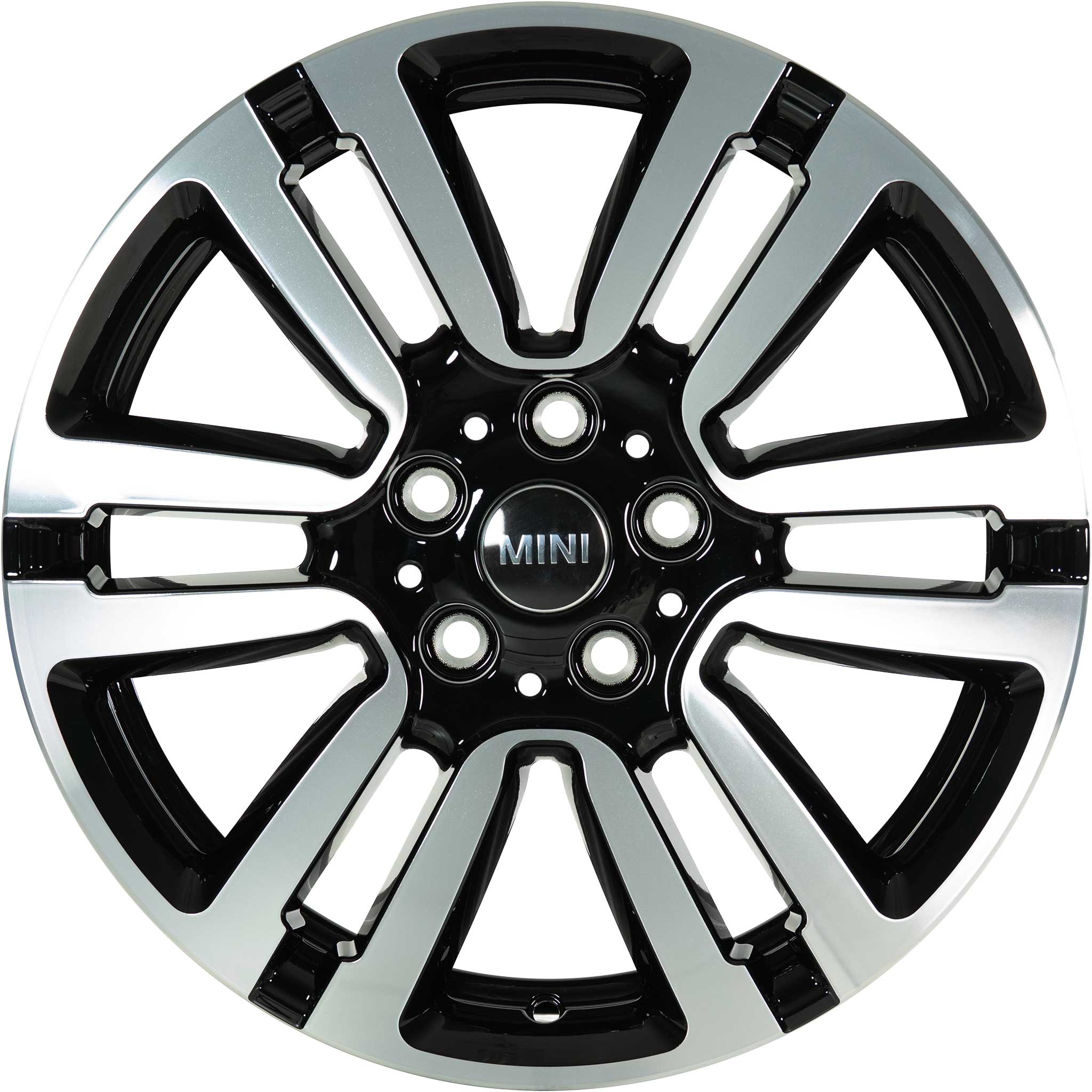 Mini 497 Seven Spoke Black with Bright Turned Alloy Wheel Product Image #1