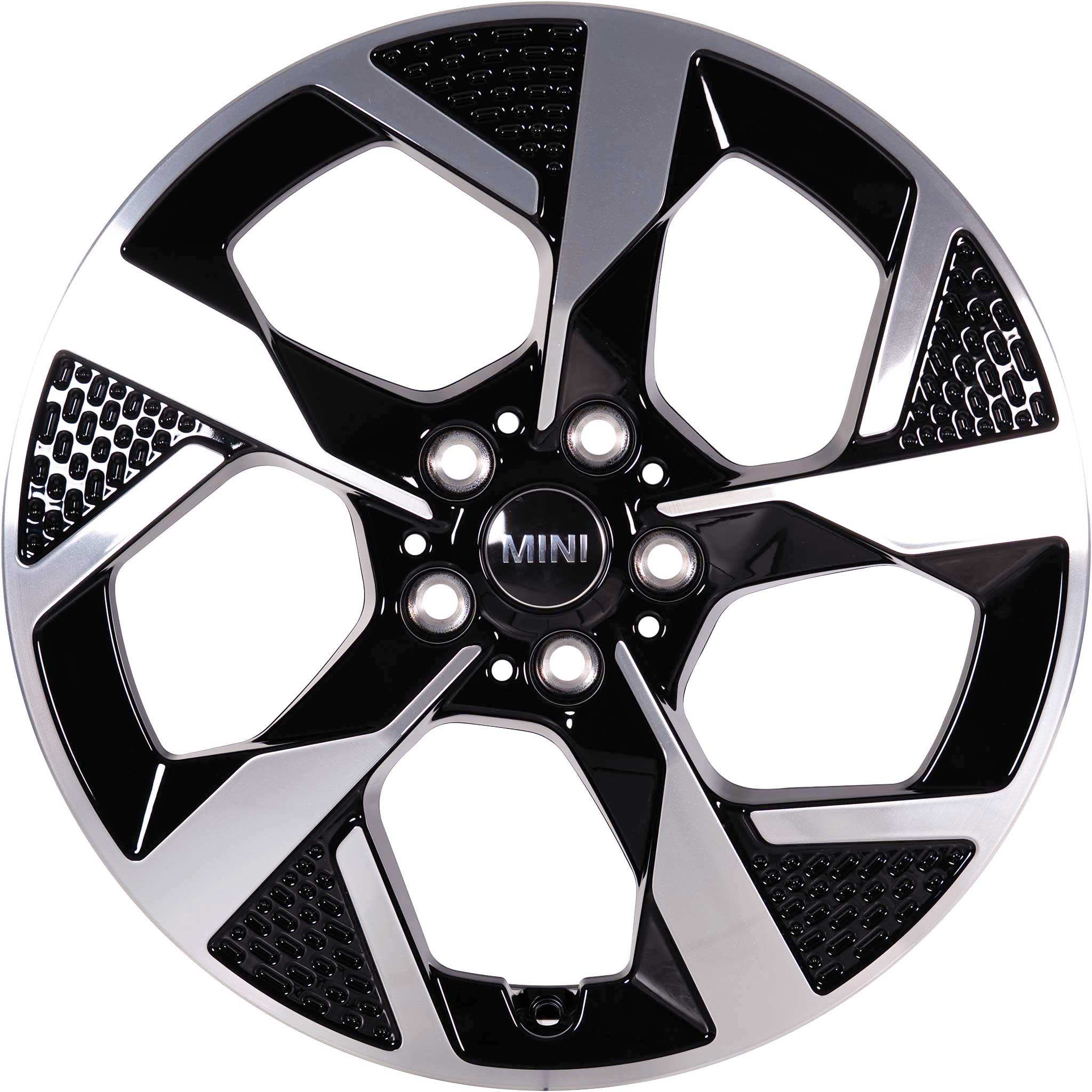 Mini 958 Slide Spoke Jet Black with Bright Turned Alloy Wheel Product Image #1