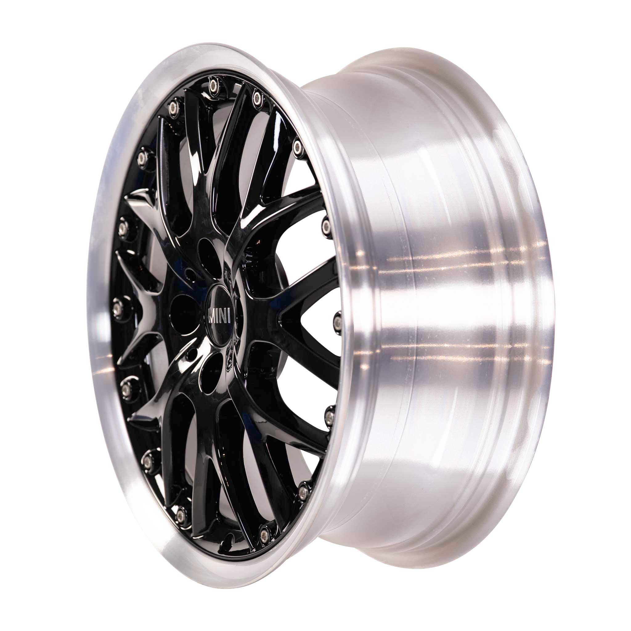 Mini R90 Cross Spoke 2pc Polished Black Alloy Wheel Product Image #2