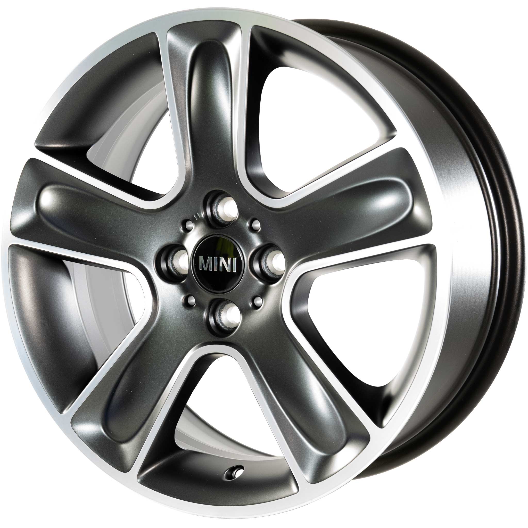 Mini R111 Star Bullet Matt Black Alloy Wheel Product Image #2