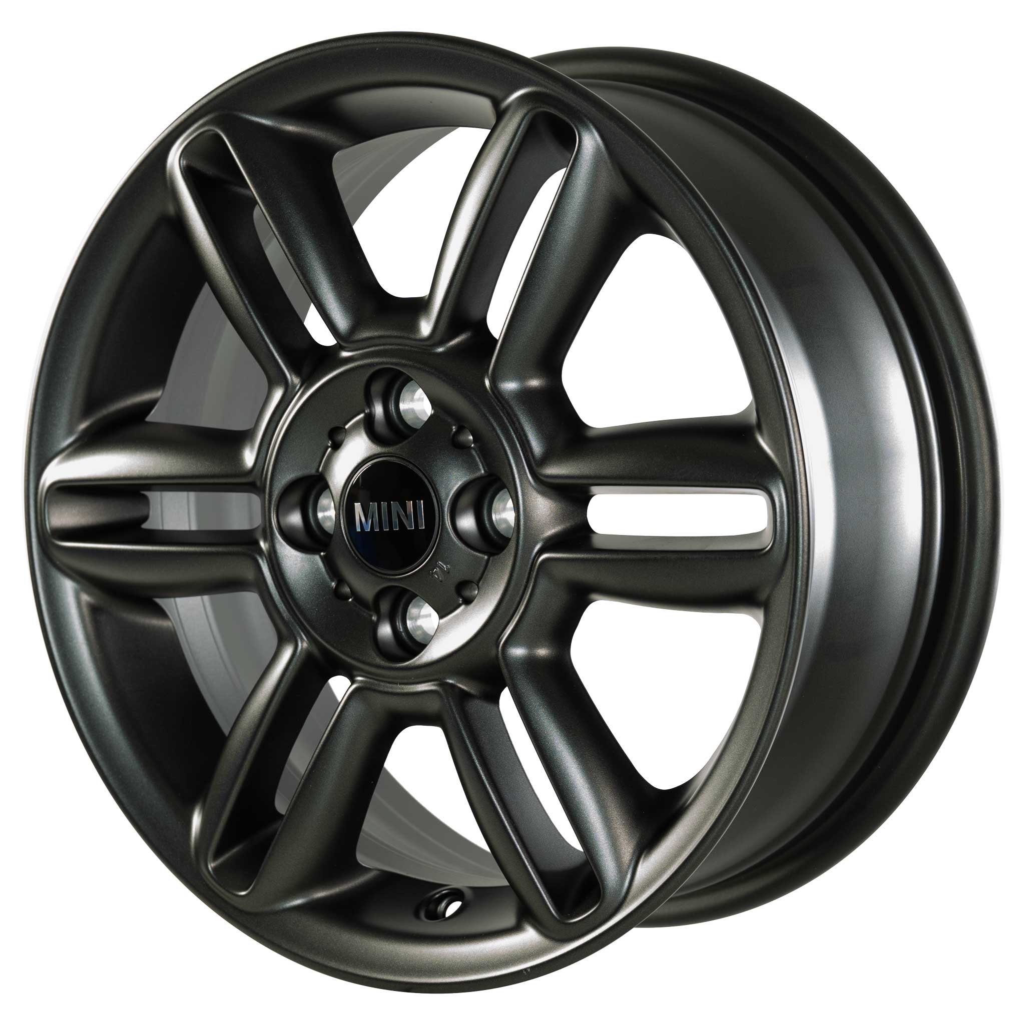 Mini R119 6-Star Twin Spoke Matt Black Alloy Wheel Product Image #2