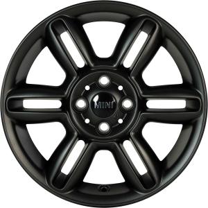 Mini R119 6-Star Twin Spoke Matt Black Alloy Wheel for MINI Hatchback R56 - Sizes 16in