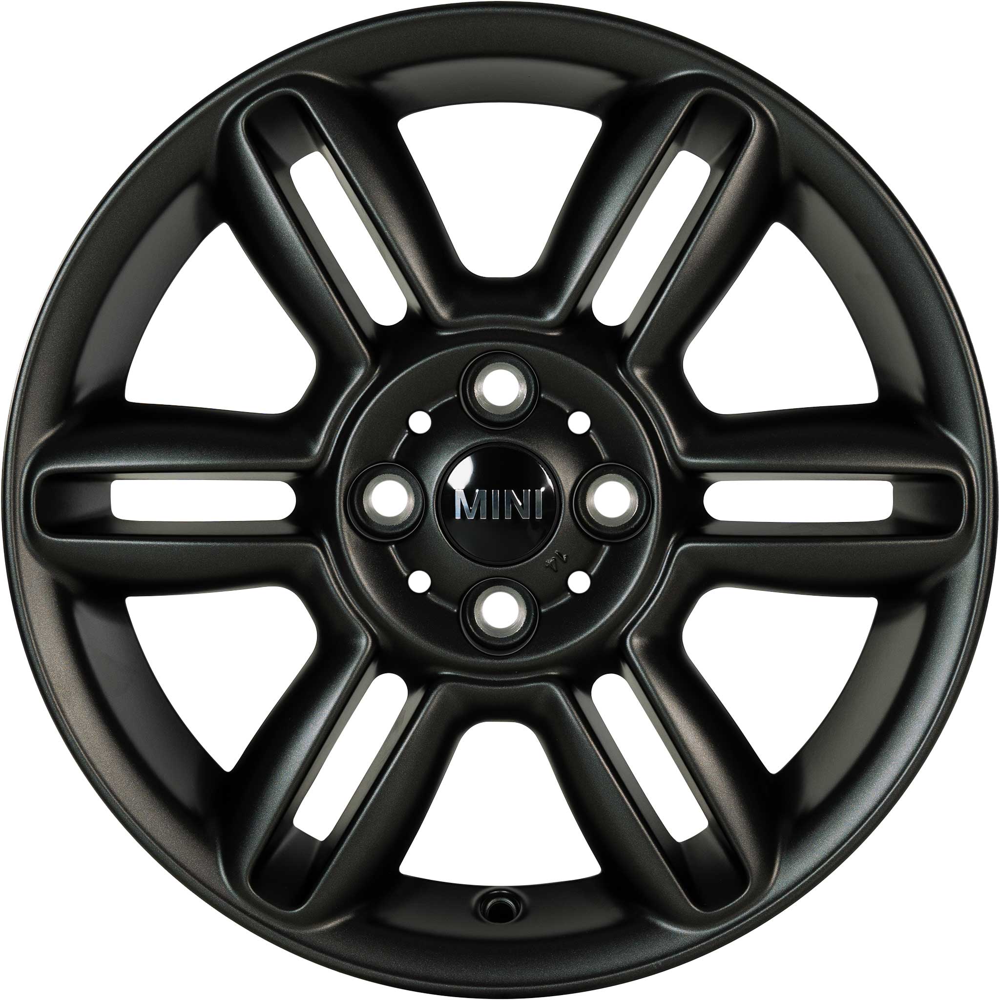 Mini R119 6-Star Twin Spoke Matt Black Alloy Wheel Product Image #1