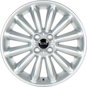 Mini R116 Infinite Spoke Silver Alloy Wheel for MINI Hatchback R56 - Sizes 17in