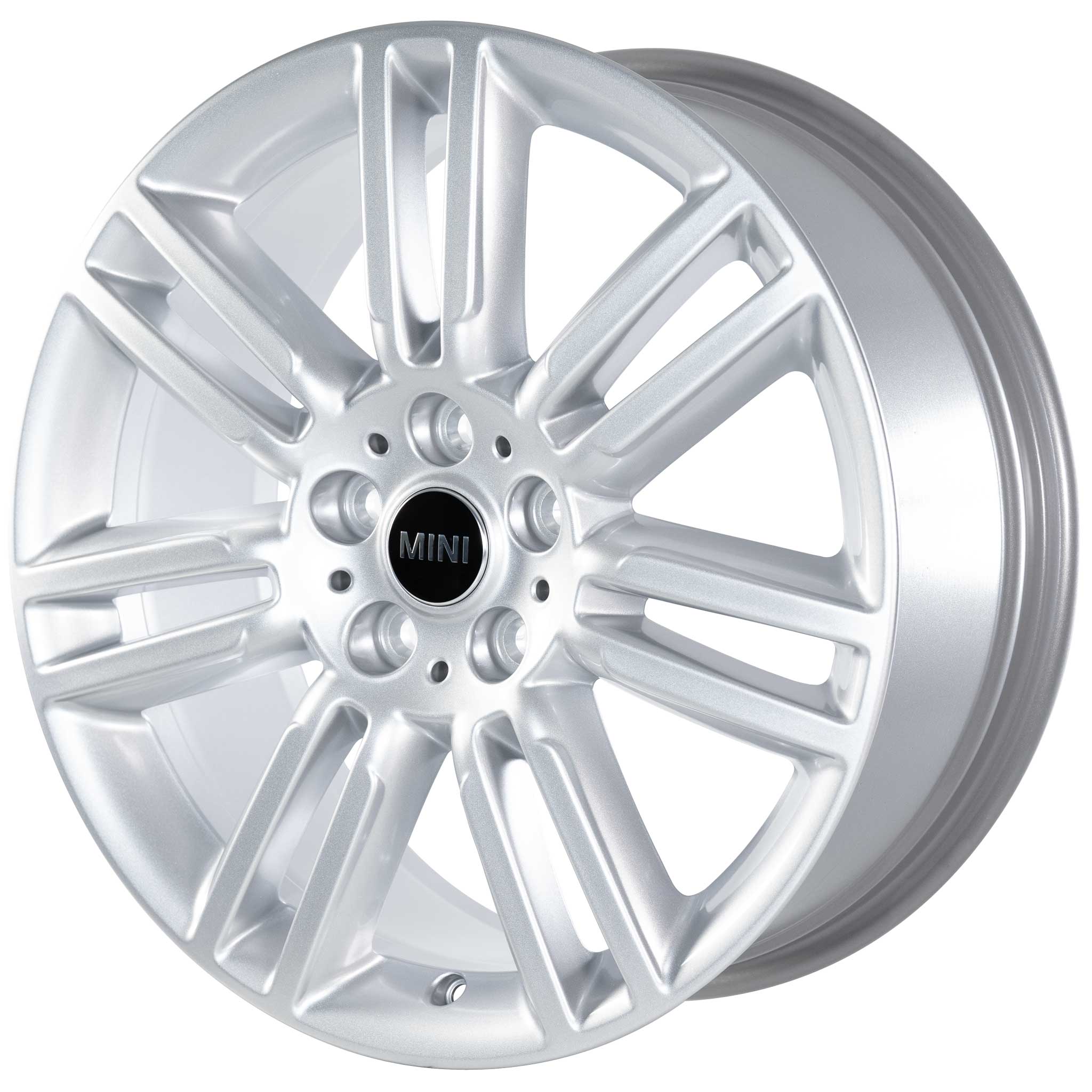 Mini 532 Pair Spoke Polished Silver Alloy Wheel Product Image #2