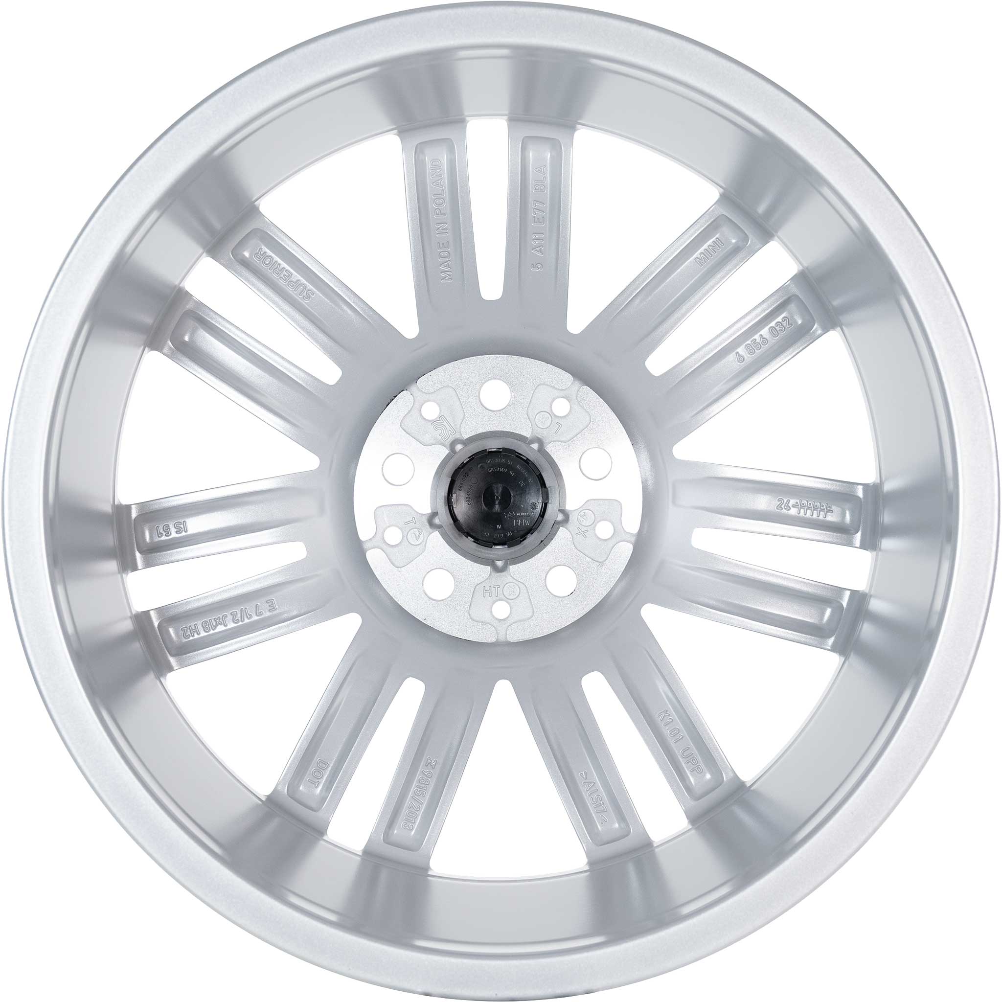 Mini 532 Pair Spoke Polished Silver Alloy Wheel Product Image #3