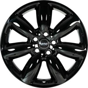 18" Mini 521 Star Spoke Jet Black alloy wheel