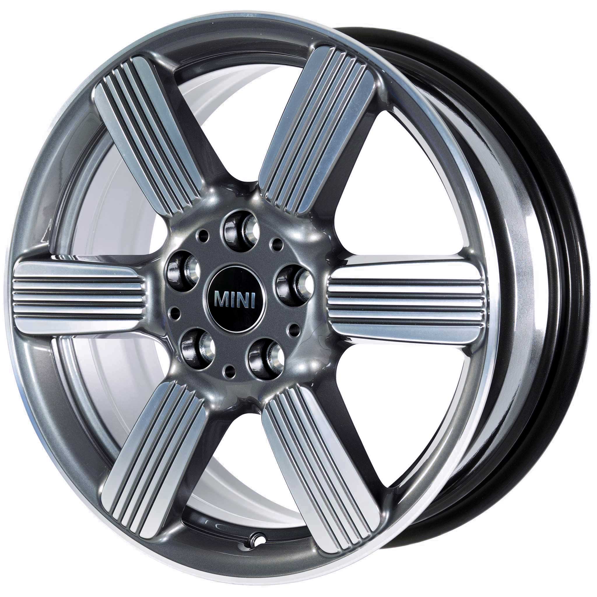 Mini 525 60 Years Spoke Spectre Grey with Burnished Rim Edge Alloy Wheel Product Image #2
