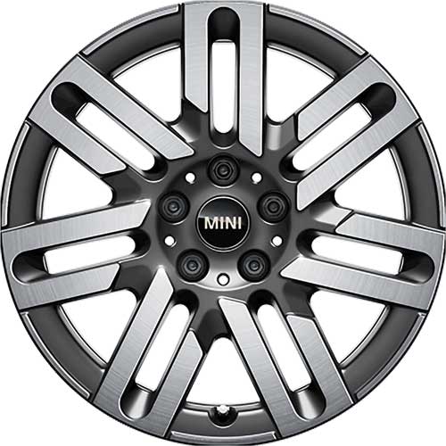 Mini 983 Parallel Spoke Spectre Grey with Bright Turned Alloy Wheel Product Image #1