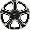 Mini 987 Hexagram Spoke Black with Bright Turned Wheel Img 1
