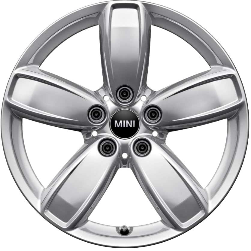 Mini 531 Channel Spoke Polished Silver Alloy Wheel Product Image #1