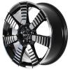 Mini 900 Pulse Spoke Jet Black with Bright Turned Wheel Img 2