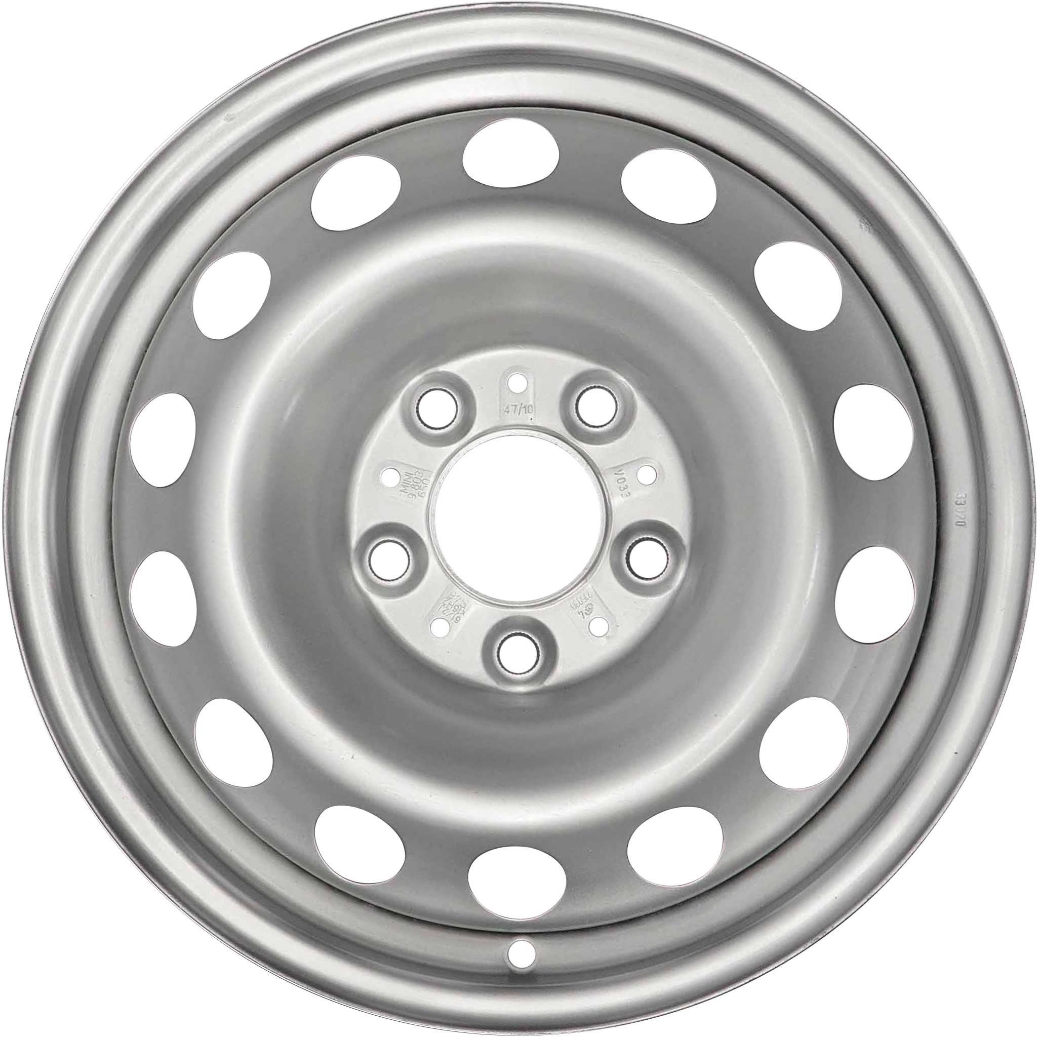 Mini R12 Steel Silver Alloy Wheel Product Image #1