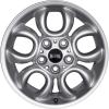 Mini R123 5 Hole Circular Spoke Silver Wheel Img 1