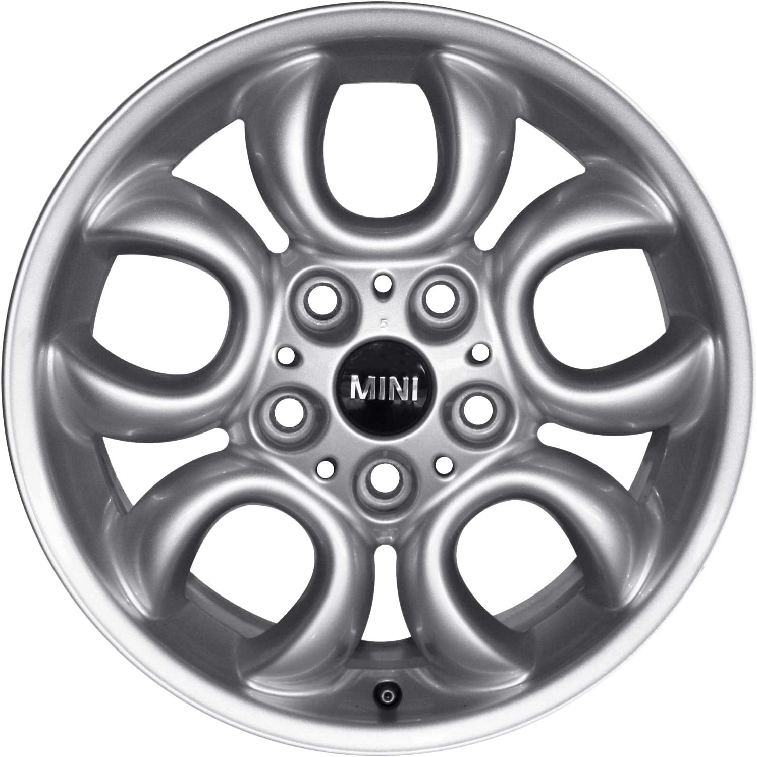 Mini R123 5 Hole Circular Spoke Silver Alloy Wheel Product Image #1