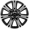 Mini R1354 Twin Spoke Black with Bright Turned Wheel Img 1