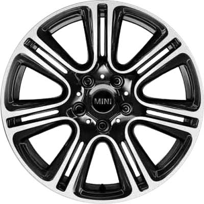 Mini R1354 Twin Spoke Black with Bright Turned Alloy Wheel Product Image #1