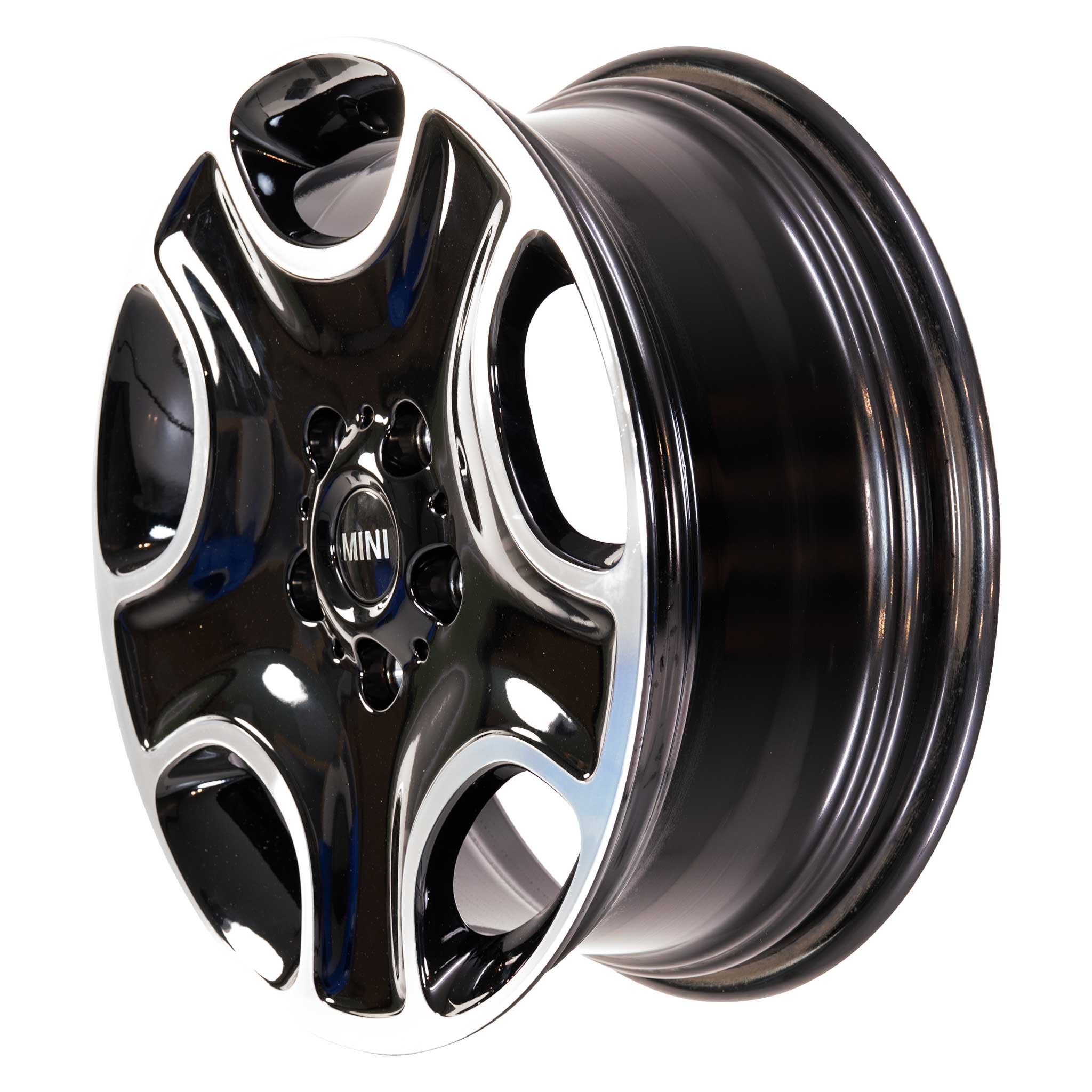 Mini R138 Star Spoke Black with Bright Turned Alloy Wheel Product Image #2
