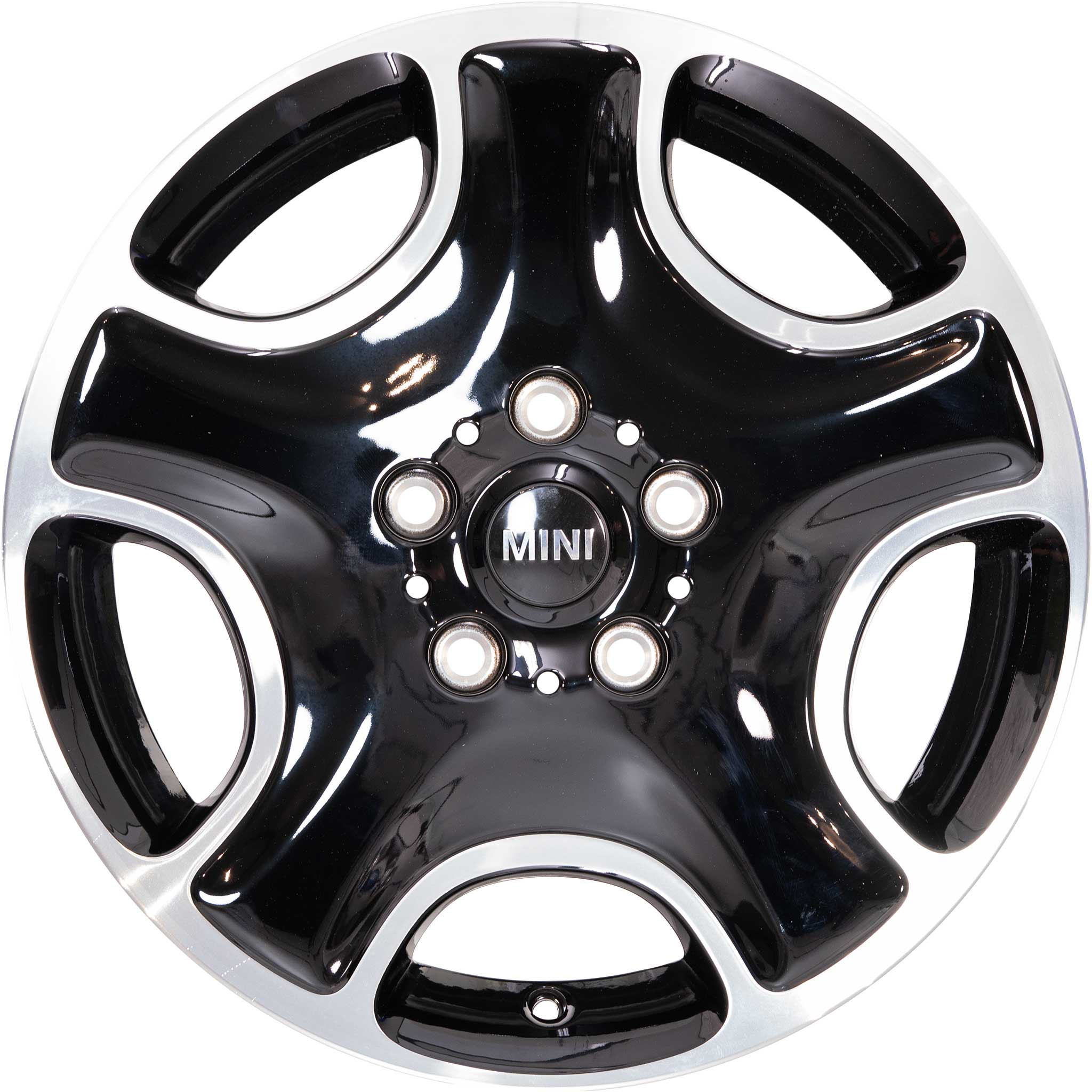 Mini R138 Star Spoke Black with Bright Turned Alloy Wheel Product Image #1