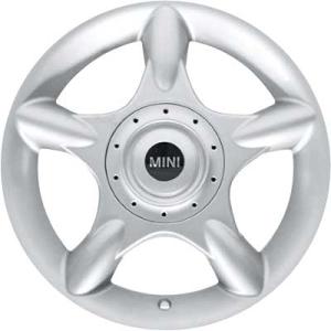 Mini R83 5 Spider Spoke Silver Alloy Wheel for MINI Hatchback R56 - Sizes 16in