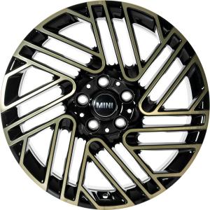 18" Mini 665 Untold Spoke Night Gold with Bright Turned alloy wheel