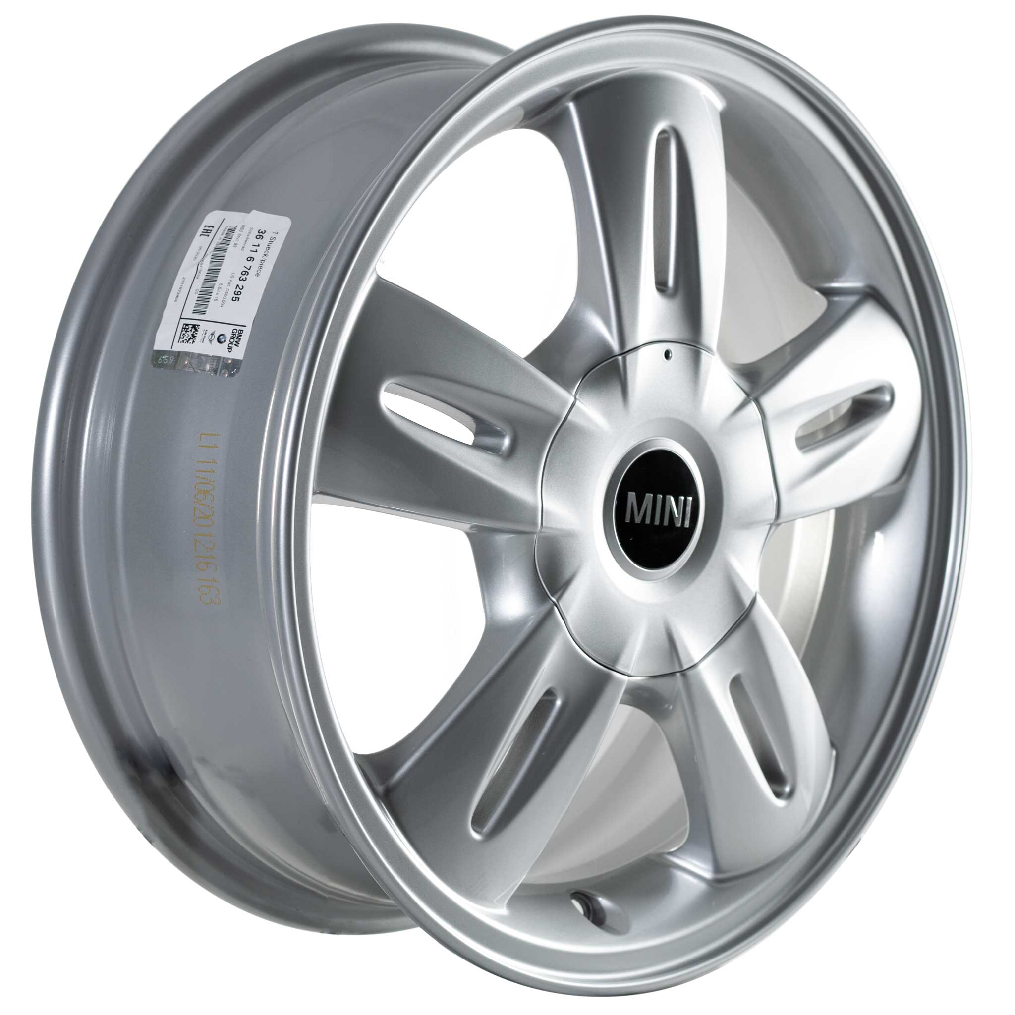 Mini R93 Star Rocket Silver Alloy Wheel Product Image #2
