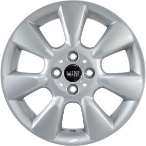Mini R92 7 Fin Silver Alloy Wheel for MINI Hatchback R56 - Sizes 16in