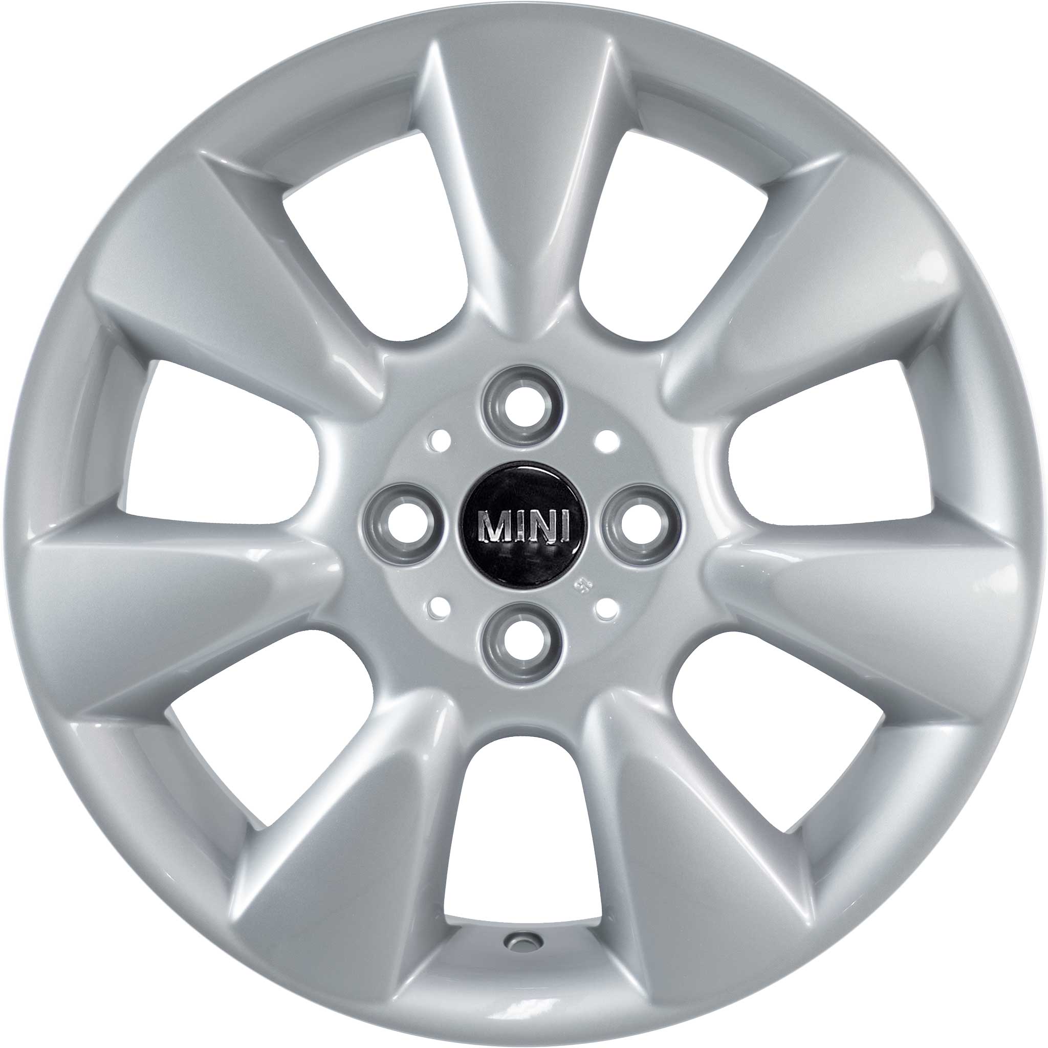 Mini R92 7 Fin Silver Alloy Wheel Product Image #1