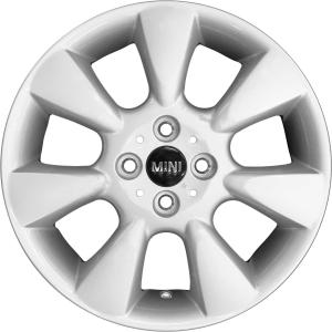 Mini R92 7 Fin White Alloy Wheel for MINI Hatchback R56 - Sizes 16in