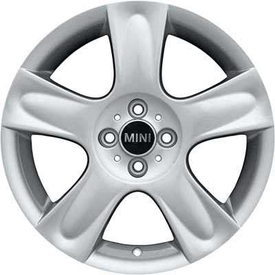 Mini R91 5 Star Bullet White Alloy Wheel Product Image #1