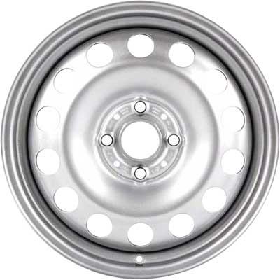 Mini R12 Steel Silver Alloy Wheel Product Image #1