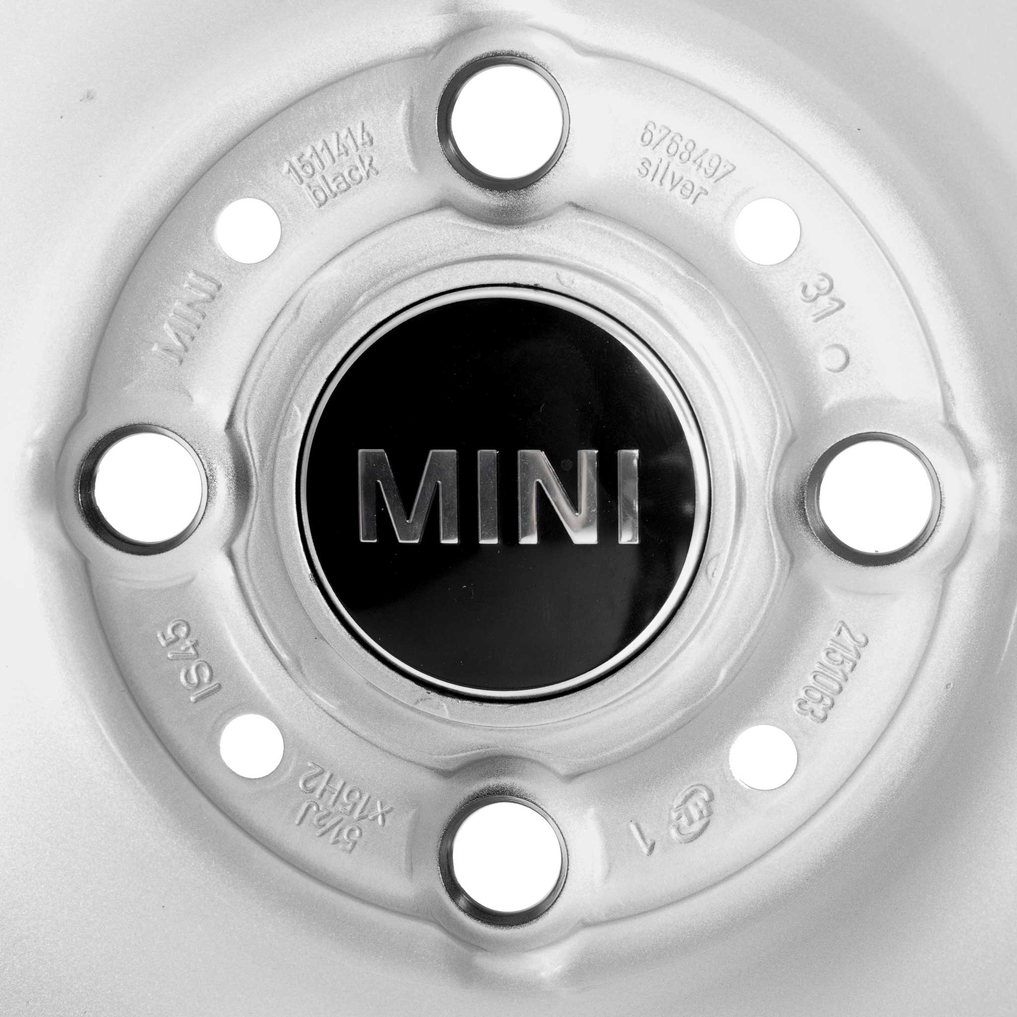 Mini R12 Steel Silver Alloy Wheel Product Image #3