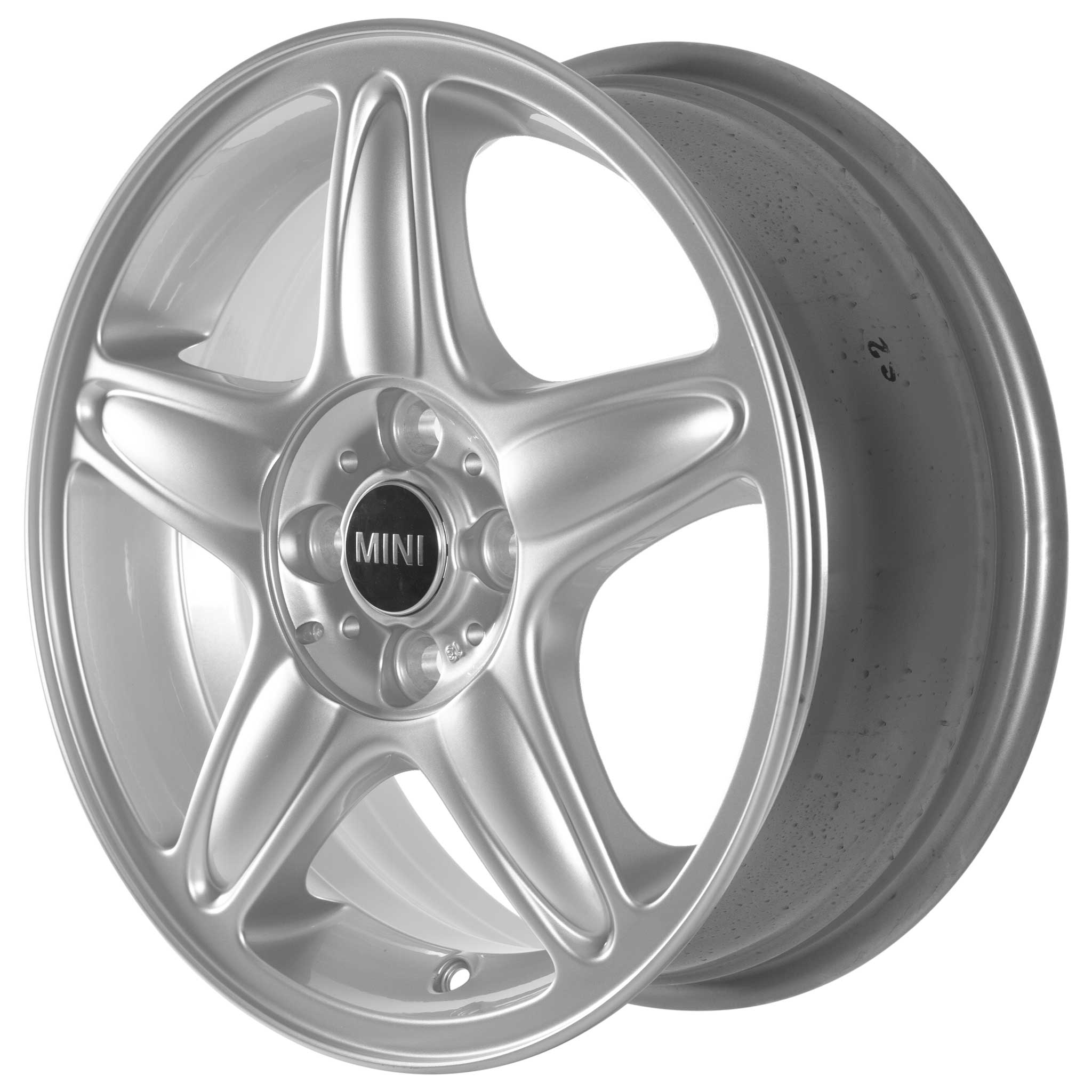 Mini R103 5 Star Blaster Silver Alloy Wheel Product Image #4