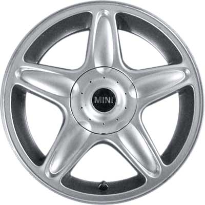 Mini R103 5 Star Blaster Silver Alloy Wheel Product Image #1