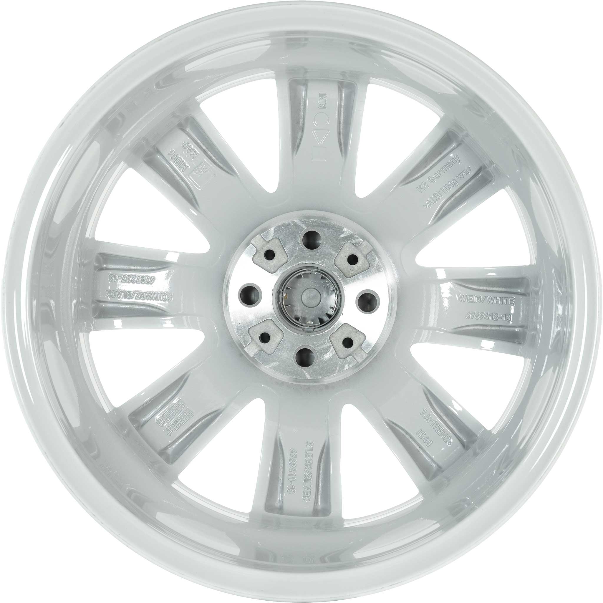 Mini R104 Crown Spoke White Alloy Wheel Product Image #3