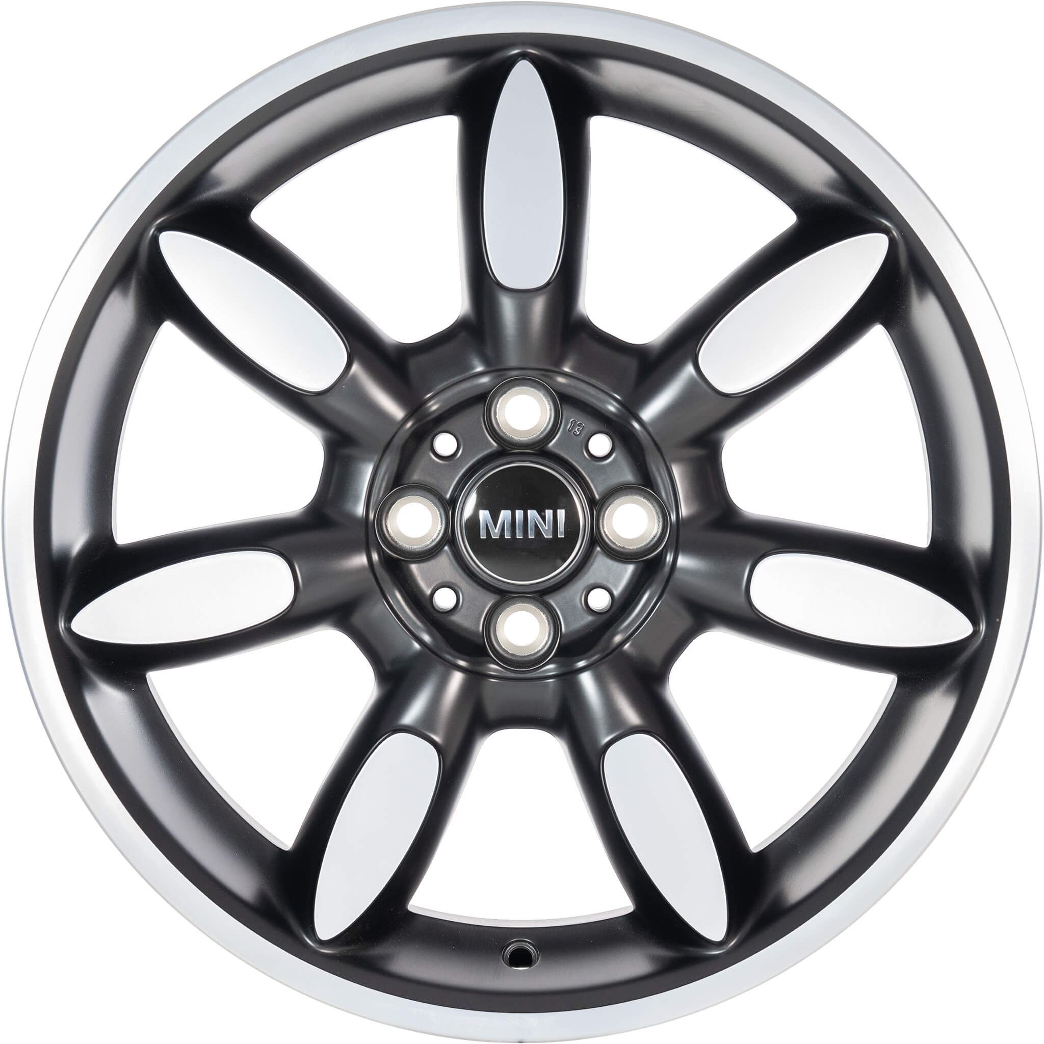 Mini R106 Night Spoke Black with Bright Turned Alloy Wheel Product Image #1