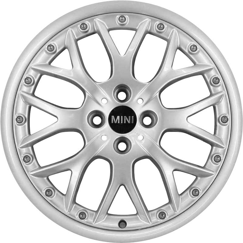 Mini R90 Cross Spoke 2pc Silver Alloy Wheel Product Image #1