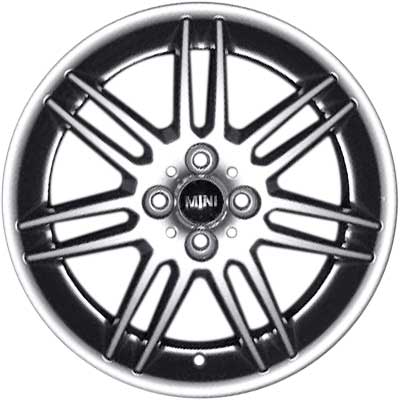 Mini R99 Double Spoke Polished Silver Alloy Wheel Product Image #1