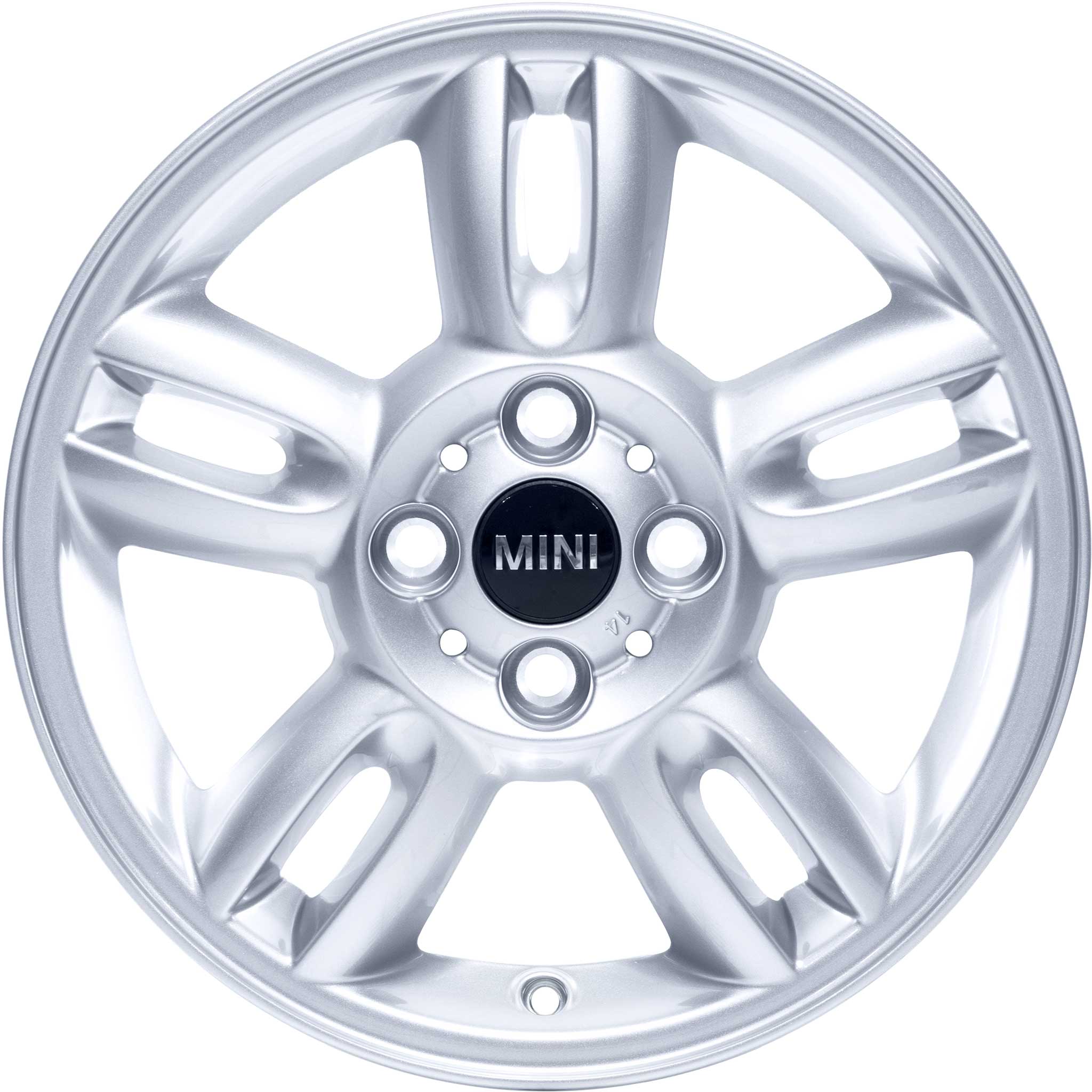 Mini R118 5-Star Twin Spoke Silver Alloy Wheel Product Image #1