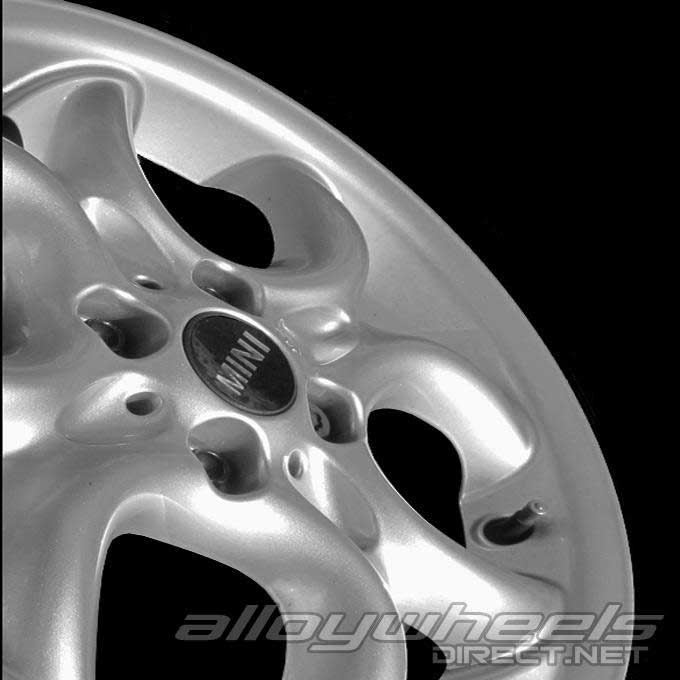 Mini R120 Hole Circular Silver Alloy Wheel Product Image #2