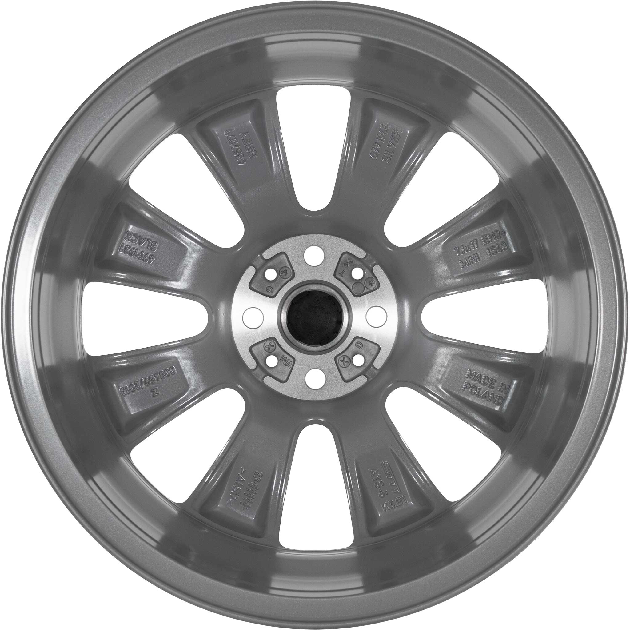 Mini R121 Conical Spoke Silver Alloy Wheel Product Image #3