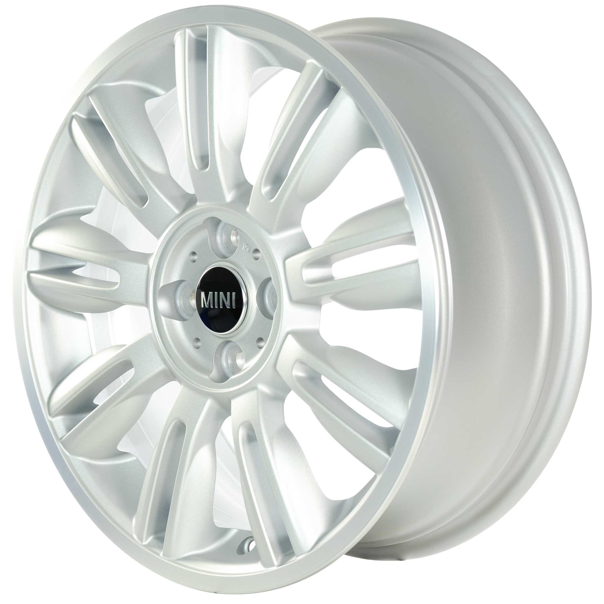 Mini R130 Twin Blade Spoke Silver Alloy Wheel Product Image #2