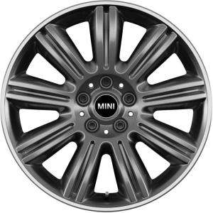 19" Mini 524 Yours Masterpiece Spectre Grey with Burnished Rim Edge alloy wheel