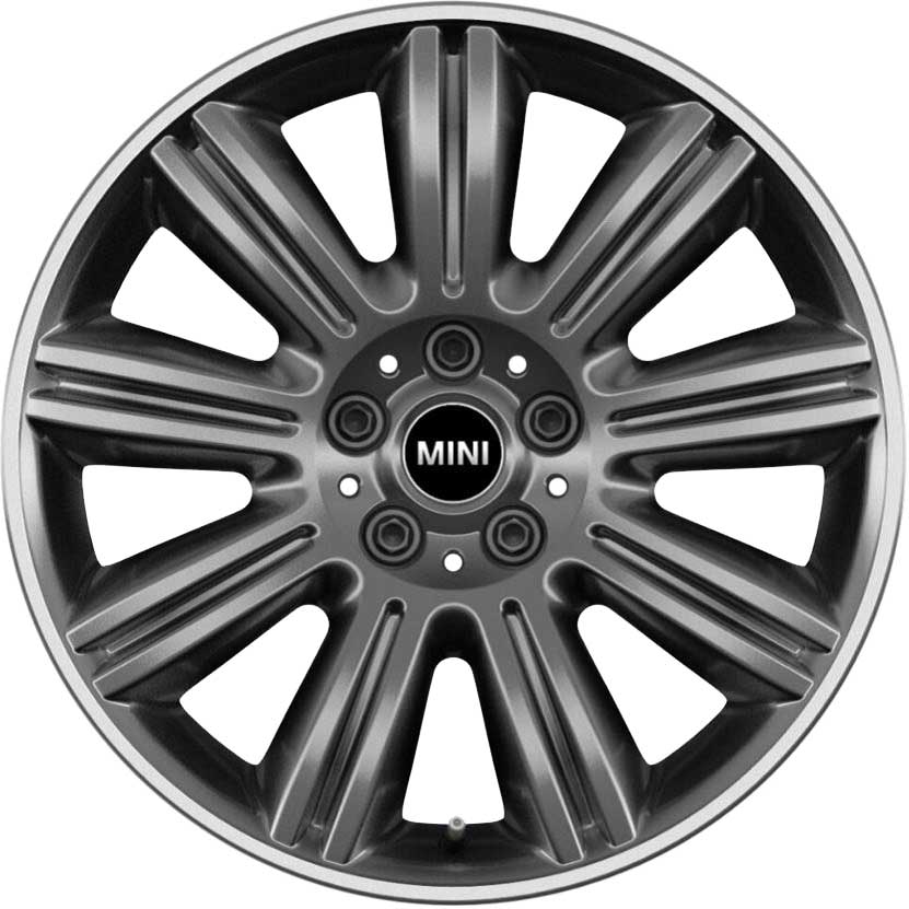 Mini 524 Yours Masterpiece Spectre Grey with Burnished Rim Edge Alloy Wheel Product Image #1