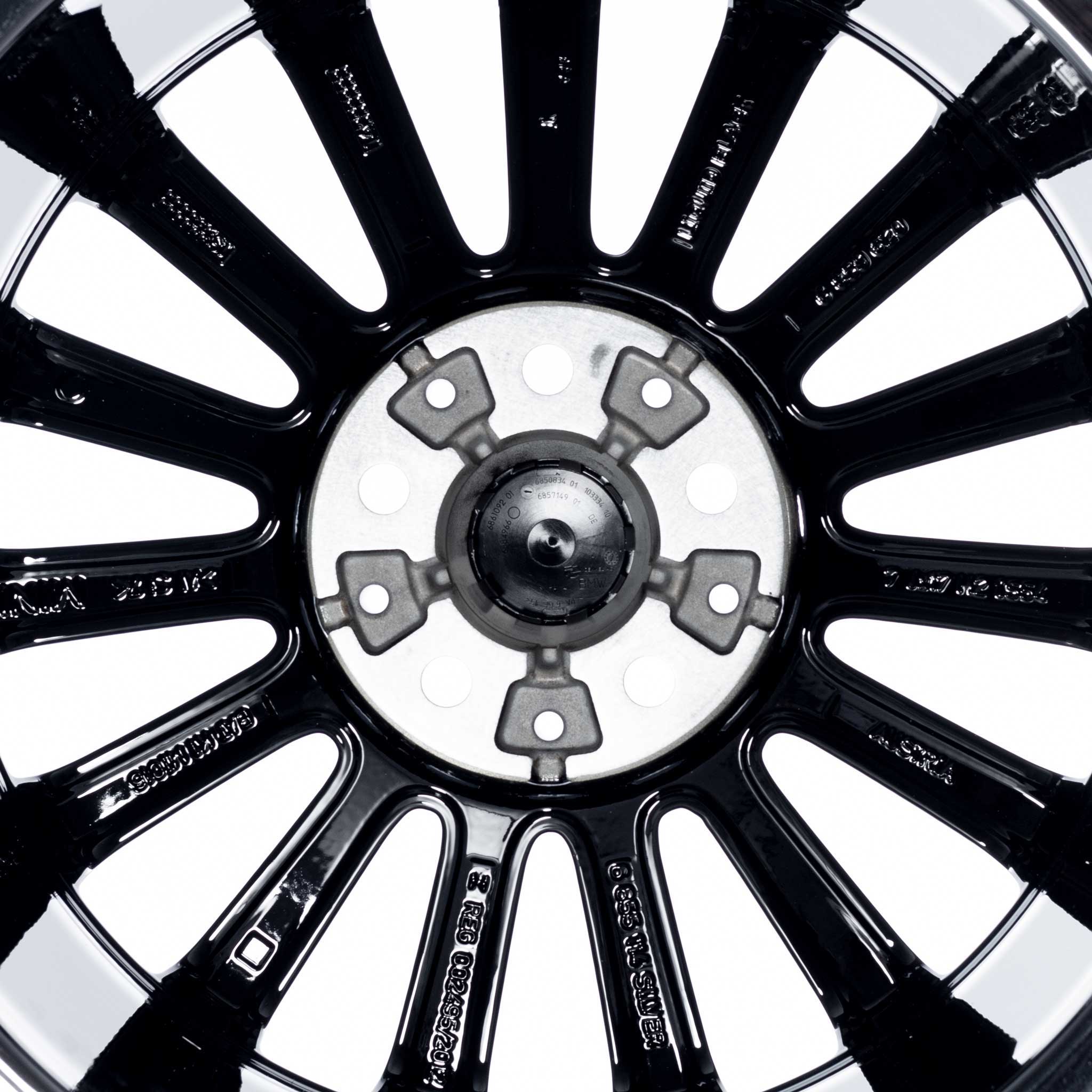 Mini 505 Multi Spoke Liquid Black Alloy Wheel Product Image #3