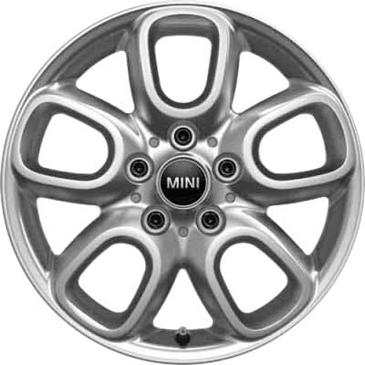 Mini 494 Loop Spoke Silver Alloy Wheel Product Image #1